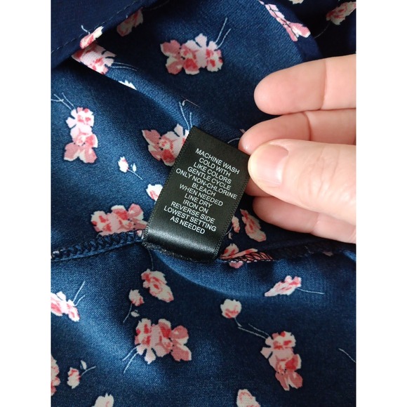 VTG Tixxi Y2K Babydoll Dress Womens Small Blue Dainty Floral Fairy Milkmaid 90's - Picture 11 of 11